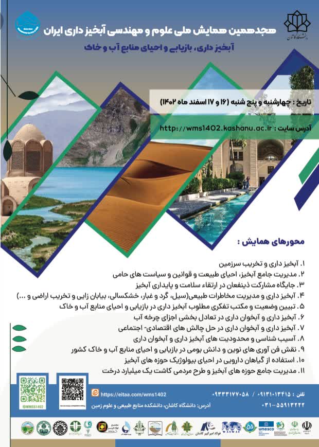پذیرش ۲۰۰ مقاله  علمی در هجدهمین همایش ملی علوم و مهندسی آبخیزداری ایران
